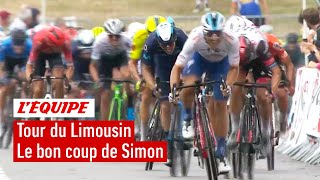 Tour du Limousin  Julien Simon surprend les sprinteurs et remporte la 1ère étape [upl. by Sweyn]