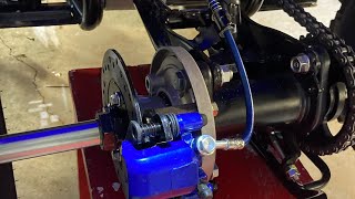 2024 Yamaha 110 raptor rear hydraulic disc brake conversion for cheap ￼AND other 110 ATV’s [upl. by Gomar]