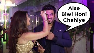 Sharad Kelkar And Keerti Gaekwad At Rubina Dilaik And Abhinav Shukla Wedding Reception [upl. by Lemahs]