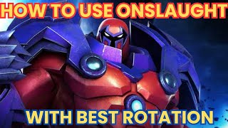 How To Use Onslaught With Best Damage Rotation [upl. by Aileve]