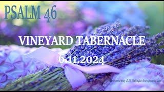 PSALM 46  VINEYARD TABERNACLE  6 11 2024 [upl. by Jaddan366]