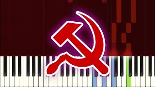 Communist Anthem ☭ L’internationale Piano Tutorial ☭ 🎹 [upl. by Onateyac590]