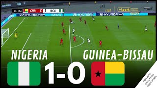 AFCON2023 Nigeria 10 GuineaBissau  HIGHLIGHTS • Simulation amp Recreation from Video Game [upl. by Danita]