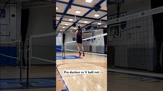 Pro Dunker vs V ball net… Yes it’s a women’s v ball net lol [upl. by Avla]