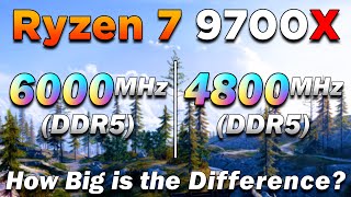 6000MHz DDR5 vs 4800MHz DDR5 RAM  How Big is the Difference  Ryzen 7 9700X [upl. by Montford]