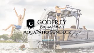 Godfrey Pontoon Boats  AquaPatio Sundeck [upl. by Buehrer]