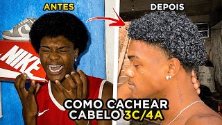 COMO CACHEAR CABELO CRESPO TIPO 3C  4A [upl. by Atina82]