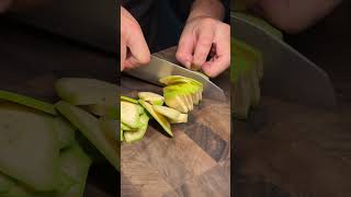 Let’s cut a green banana fyp knife knifesharpening ray knifesharpener rui knives [upl. by Jaquiss]