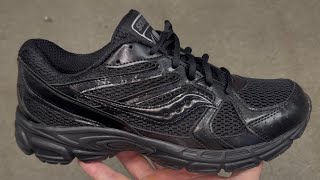 Saucony Grid Ride Millennium Black Shoes [upl. by Htebsil]