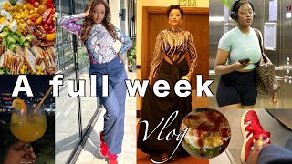 WEEKLY VLOG how I train 🏋️how I eat🥗 my full time job👩‍💼just sit down Watch this 🎬 amp be inspired🤌🏾🔥 [upl. by Lirba]