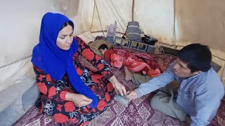 Setting up a tent by Sakineh for her disabled brother [upl. by Zandt]