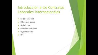 Contrato Laboral internacional [upl. by Aizan]