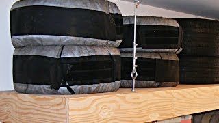 Diy Overhead Garage Storage [upl. by Sucramd986]