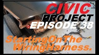 EF Civic project ep38 starting on the wiring [upl. by Rubie861]