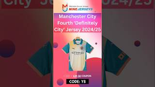 Manchester City Fourth Definitely City Jersey 202425 Unboxing and Review Minejersey soccer store [upl. by Ettenal553]