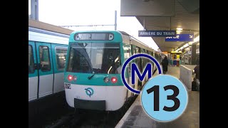 Métro ligne 13 trajet entre Châtillon  Montrouge et ChampsElysée  Clémenceau le 100621 [upl. by Romie127]