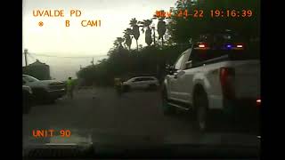 Uvalde School Shooting Dashcam of officer driving in haze [upl. by Bevus]