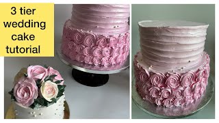 3 Tier Cake Tutorial Aur Kuch Life Fact 😊 [upl. by Anaujal146]