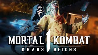 Mortal Kombat 1  Ghostface Brutalities Ladder Ending amp quotModifiedquot Fatality on Kenshi REACTION [upl. by Anih]