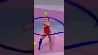 Arina amp Dina Averina with Ribbon Rhythmic Gymnastics Music [upl. by Iatnwahs119]