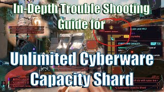 Patched 21 InDepth Tutorial  Infinite Cyberware Capacity Shards Bag Glitch  Cyberpunk 2077 [upl. by Miltie688]