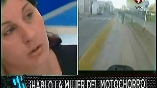 Habló la mujer del motochorro 22914 [upl. by Onitrof]