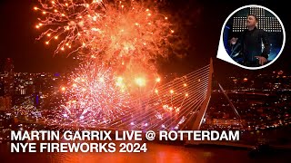 MARTIN GARRIX LIVE  ROTTERDAM NYE FIREWORKS 2024 [upl. by Dnalkrik]