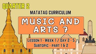 QUARTER 2  MUSIC AND ARTS 7  LESSON 1  DAY 2  5 OF WEEK 1  SUBTOPIC 1 amp 2  DEPED MATATAG [upl. by Child]