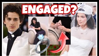 Kylie Jenner Timothee Chalamet ENGAGED ENGAGEMENT RING REVEALED [upl. by Killen330]