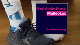 Knöchelorthese MalleoLoc  Anziehanleitung [upl. by Gusti]