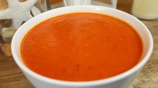 TomatenPaprikaSuppe Rezept geröstet und fruchtig lecker Suppenrezept Ofenrezept [upl. by Eldorado644]