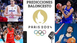 PREDICCIONES BALONCESTO JUEGOS OLÍMPICOS PARIS 2024 [upl. by Kippie]