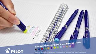 PILOT FRIXION FINELINER ideales para escribir colorear ilustrar y para lo que imagines [upl. by Nnylakcaj]