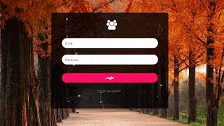 Transparent login form with particles js effect  Jquery Plugins Tutorial [upl. by Rees205]