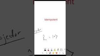 Meaning of Idempotent operator [upl. by Ellicul]