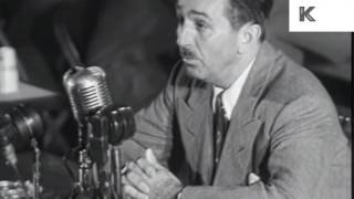 1947 Walt Disney Testifies at HUAC [upl. by Tnecniv]