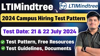 🔥LTIMindtree Exam Pattern 2024  Test Date 2122 July  Campus Hiring  Guidelines Documents [upl. by Drahser]