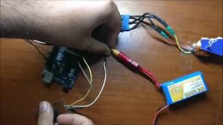 Controlling Brushless Motor With Arduino Calibrating ESCTesting [upl. by Luigi]