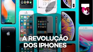 Trajetória até o iPhone 14 a evolução no design da Apple [upl. by Simonette943]