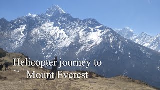 Helicopter tour to Mount Everest uncut [upl. by Atsilac]