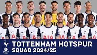 TOTTENHAM HOTSPUR Full Squad For Season 202425  Tottenham Hotspur  FootWorld [upl. by Pack746]