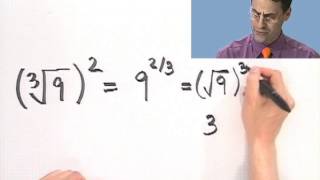 Converting Rational Exponents and Radicals Part 2 [upl. by Dylana]