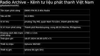 Sporadic E 915 MHz – DWKYFM 915 Win Radio 1630UTC7 1730UTC8 – 1872024 [upl. by Larcher82]