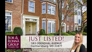 Just Listed 583 Odendhal Avenue Gaithersburg MD 20877 [upl. by Nahtanaoj]