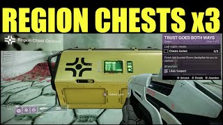 loot regions chests  destiny 2 Trust goes both ways QUEST GUIDE region chests locations [upl. by Douty]