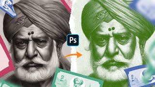 Engraved Money Effect in Photoshop  Photoshop Tutorial [upl. by Narhem]