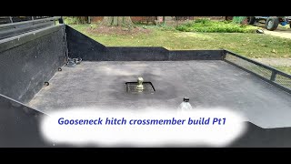 Gooseneck hitch crossmember build Part 1 [upl. by Nabla]