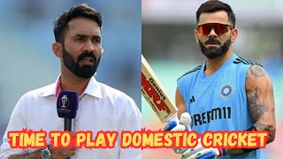 IND vs NZ  Go back to domestic cricket  Dinesh Karthiks advice to Virat Kohli [upl. by Drahsir]