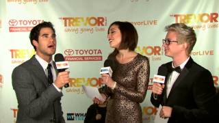 Darren Criss  Trevor Live 2013 Red Carpet Interview [upl. by Dmitri]