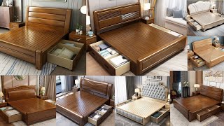 shesham wood bed designs 2024  Latest collection of wooden bed designs 👌  simple double bed 🛌 New [upl. by Hcurob195]